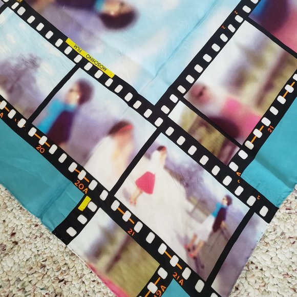 Moschino 100% Silk Square Scarf - Picture 6 of 10